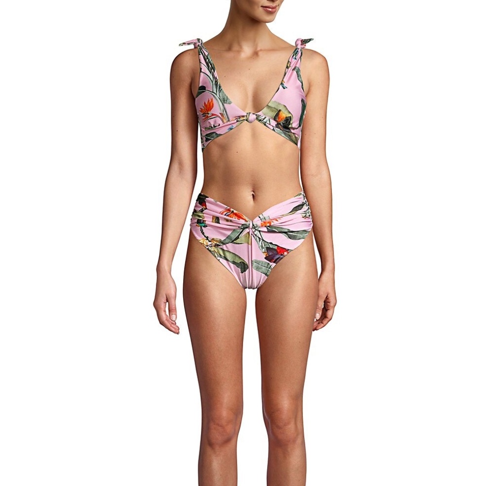 NWT PATBO FLORAL PINK BIKINI SIZE XS - S - Picture 8 of 8